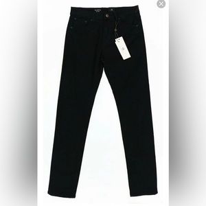 AG Adriano Goldschmied 244514 Kids Girls Slim Jeans Solid Black Size 14